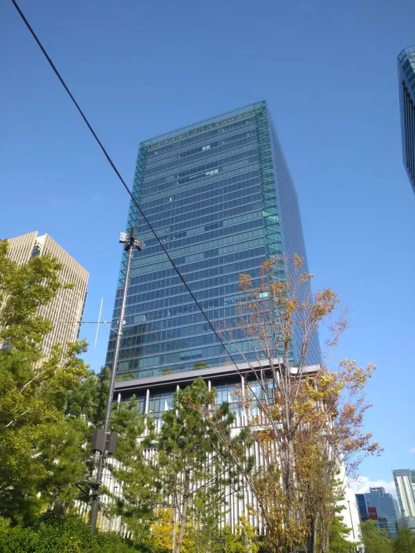 Glass corporate office tower